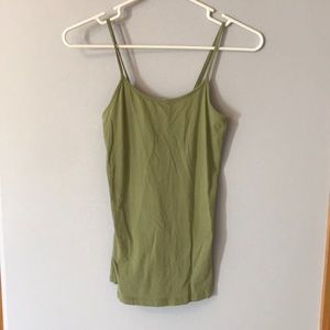Army green spaghetti strap top